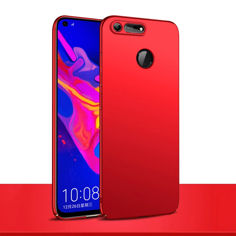 Чехол для Huawei Honor View 20 простой жесткий чехол ПК тонкая задняя крышка V20 однотонный