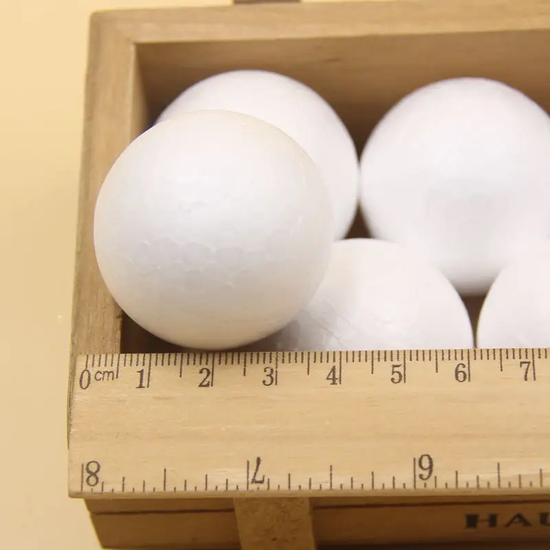 20PCS 38MM Modelling Polystyrene Styrofoam Foam Ball White Spheres DIY Craft Supplies For Christmas Party Decorations Kids Gifts