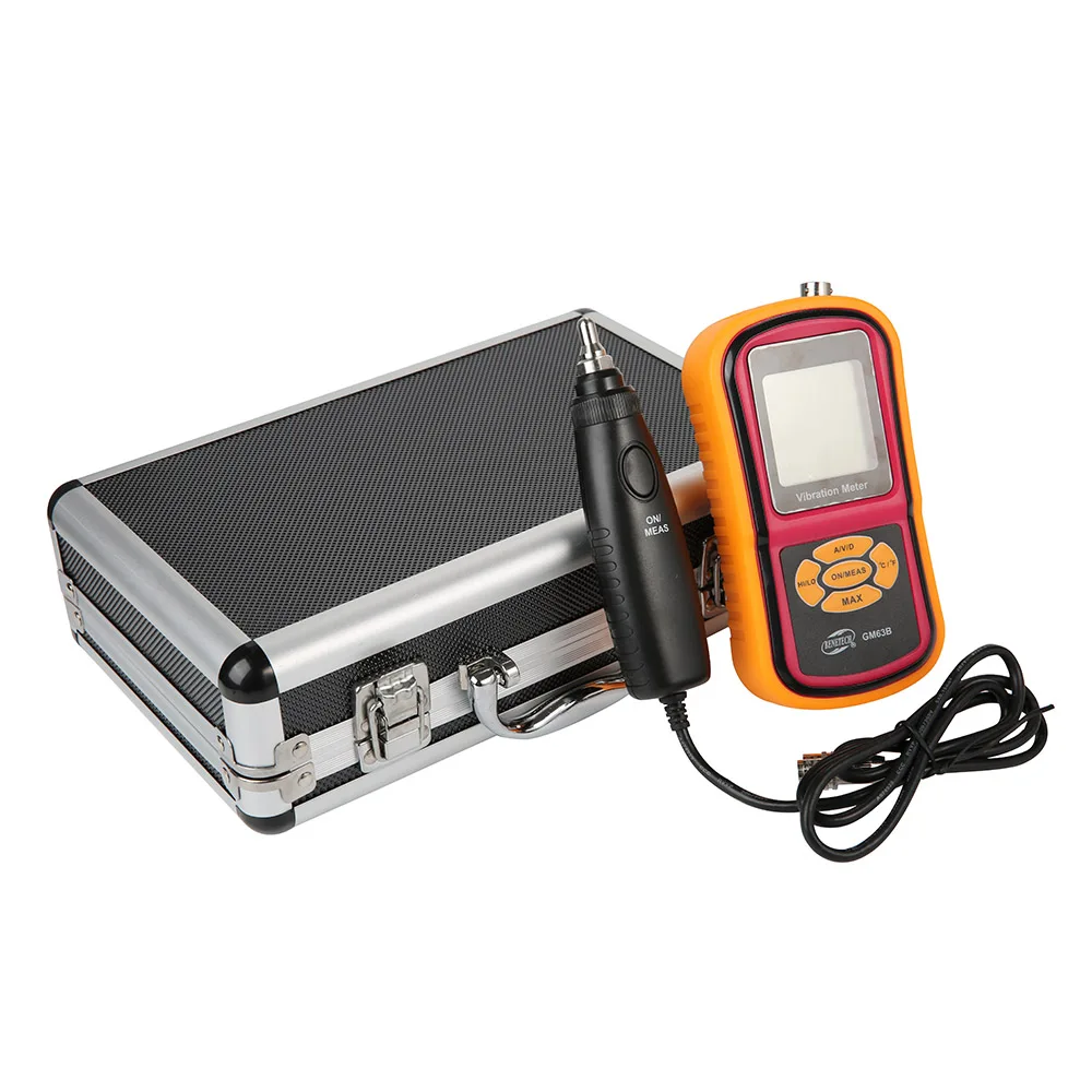 New GM63B Portable Digital Vibration Tester Analyzer with Temperature Meter Handheld Gauge Vibrometer | Инструменты