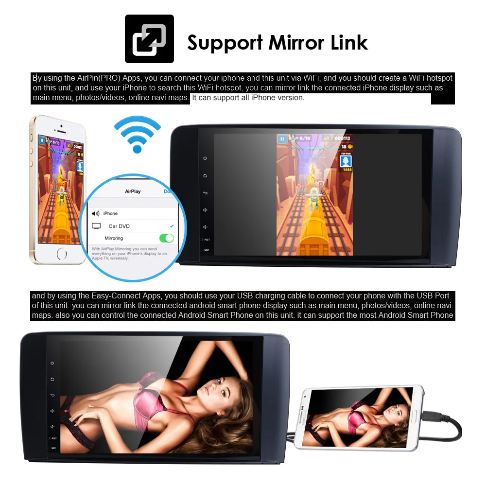 2 Din 9 дюймов Android 0 автомобильный без DVD плеер для Mercedes Benz GL ML CLASS W164 ML350 ML500 X164 GL320 4G RAM