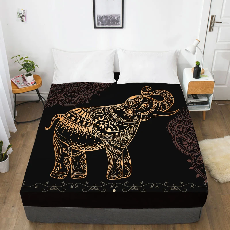 3D HD цифровая печать на заказ простыня с эластичным Подогнанный лист Твин Полный