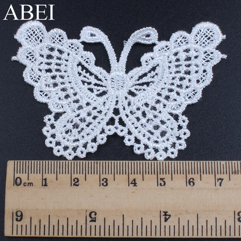 10 шт./лот вышитая аппликация бабочки аксессуары для одежды сделай сам