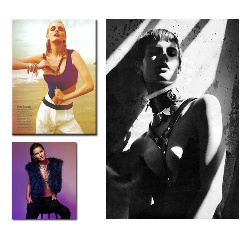 Женская портупея уличный ремень Dark Rock крутой воротник с регулируемой пряжкой