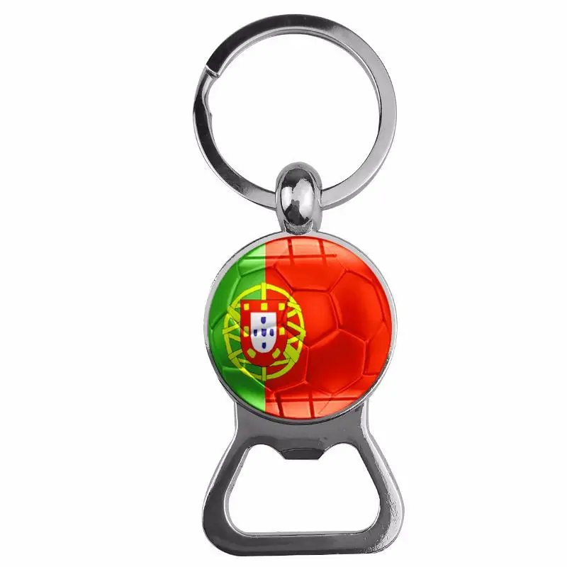 Football National Flag Key Chain for Fans Russia 2018 Spain Poland France German Portugal Serbia Customized Jewelry | Украшения и