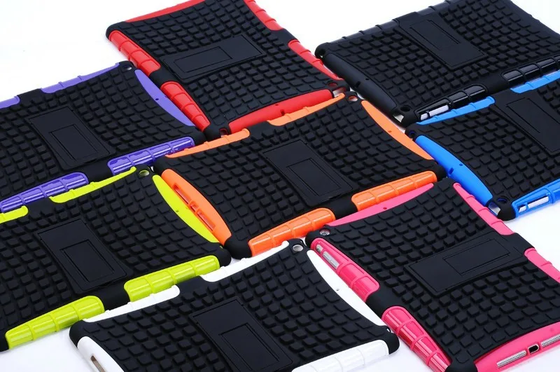 Для Ipad Mini 1 2 3 4 Galaxy Hybrid KickStand ударопрочный сверхмощный ТПУ+ PC чехол 150 шт