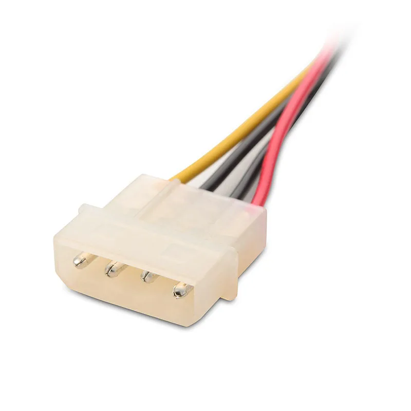 Кабель преобразователь Molex для жесткого диска HDD/SSD 15 см|4-pin molex|sata male to malepower adapter sata