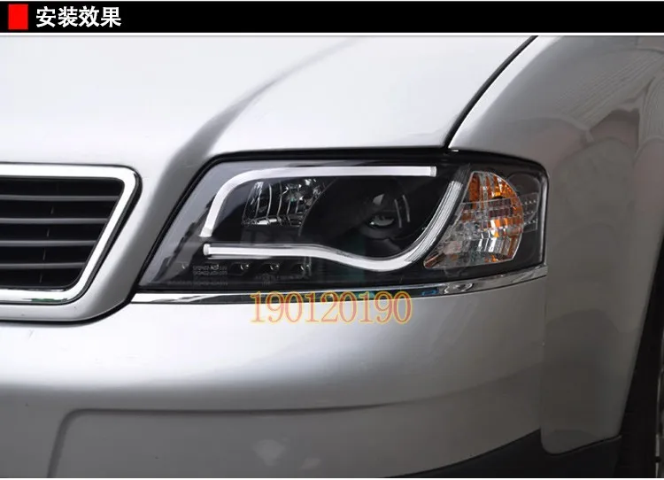 JGD абсолютно стиль для Audi A6 светодиодный налобный фонарь 1997-2004 Биксеноновая фара светодиодный DRL Автомобильные фары