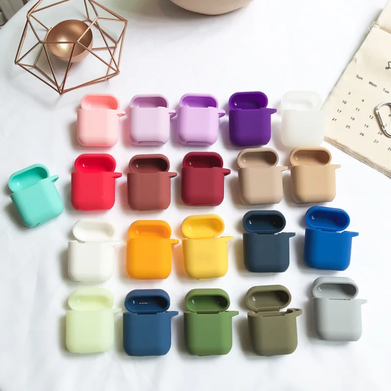 1 шт. ТПУ силиконовый Bluetooth беспроводной чехол для наушников AirPods защитный