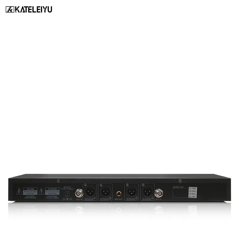 Высококачественная 4 канальная Беспроводная микрофонная система UHF для караоке