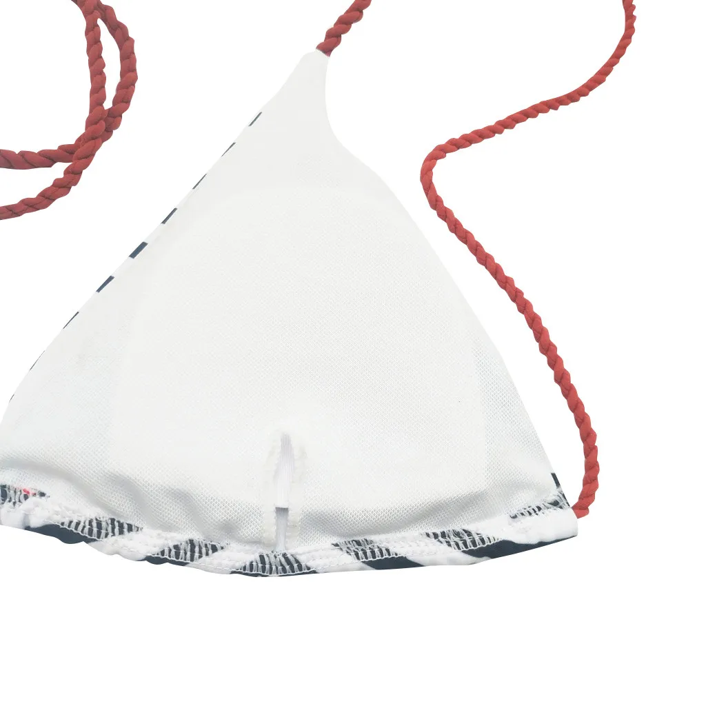 SAGACE комплект из двух предметов полосатое бикини с принтом бандаж Бразильское