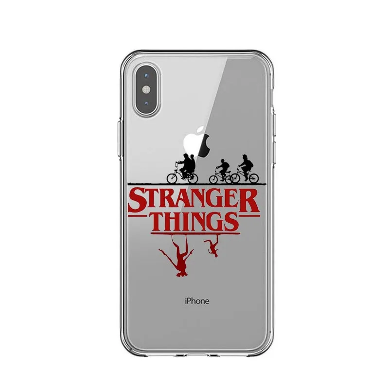 TPU Stranger things Сезон 3 чехол для телефона для iPhone X XR XS MAX 6 7 8 plus 5 5S 6s SE 11 Pro Max прозрачный мягкий силиконовый черный чехол - Цвет: TPU