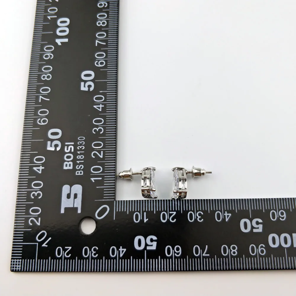 Godzgift Brand High Quality Silvery Color Long Black Natural Crystal Brass Earring Fashion Women Jewelry New Chic JE0083 | Украшения и