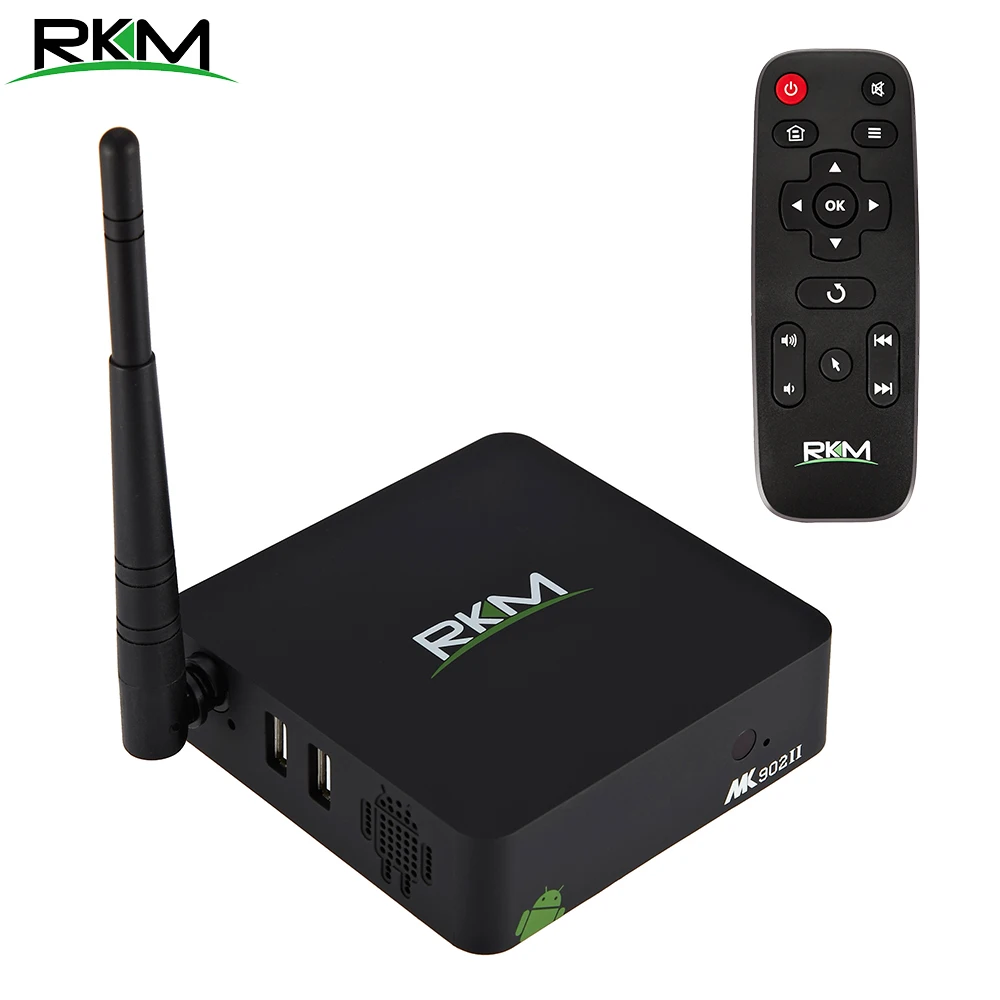 RKM MK902II ТВ приставка Rockchip RK3288 четырехъядерный Android ТВ приставка 2 Гб ОЗУ 16 Гб 4 к H.265 2,4 г/5 г Wifi Bluetooth 4,0 ТВ приставка