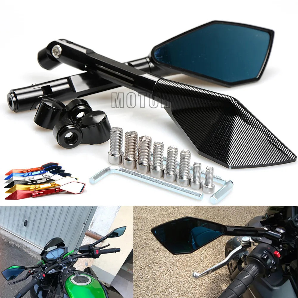 

For Kawasaki Ninja ZX6R Z650 Z900 Z900RS Z800 Z1000 ER6N CNC Aluminum Universal Motorcycle Rearview Rear View Side Mirrors