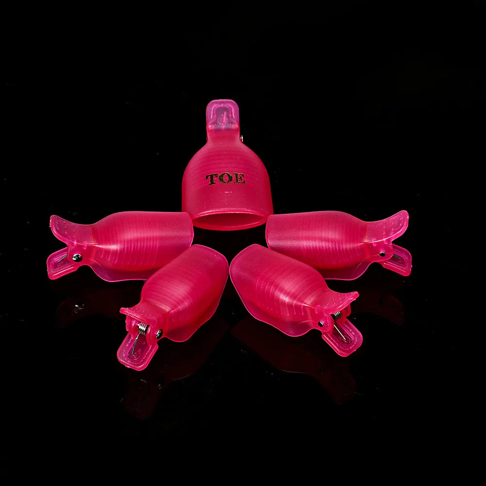 2017 Женская мода новинка 5 шт для ногтей замочить от зажима крышки гель