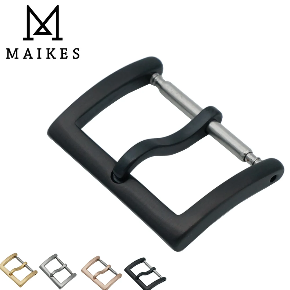 MAIKES высокое качество Ремешки для наручных часов из нержавеющей стали Пряжка 16 мм