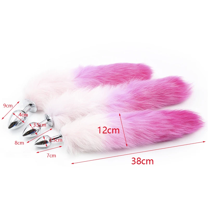 Собачий лисий хвост анальный штекер сексуальные игрушки металлические