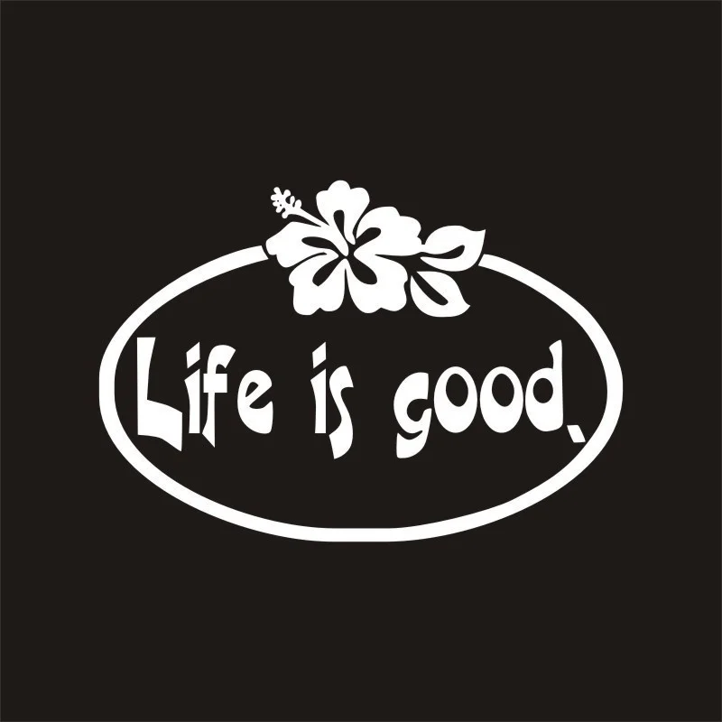 Наклейки Life Is Good наклейки на окна украшение индивидуальные 20x14 см|Наклейки для
