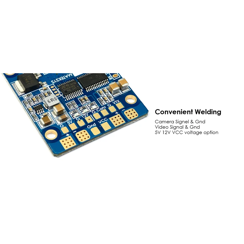 Распределительная плата Matek HUBOSD Eco H концентратор OSD PDB датчик тока с BEC 5 В и 12 для FPV