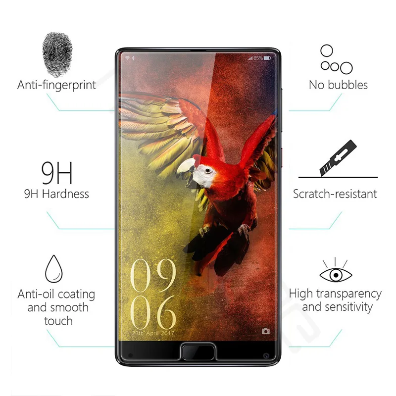 MCMEME для Elephone S8 Премиум Закаленное стекло 9H 2.5D HD прозрачная защитная пленка
