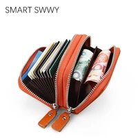 brand luxury genuine leather short wallet women purses coin purse small rfid wallet ladies mini card holder purse for girls 2020
