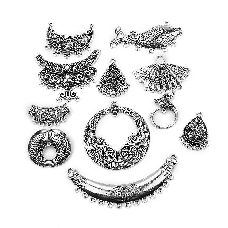 1 шт. основной Тибетский серебристый цвет подвеска цепочка для свитера