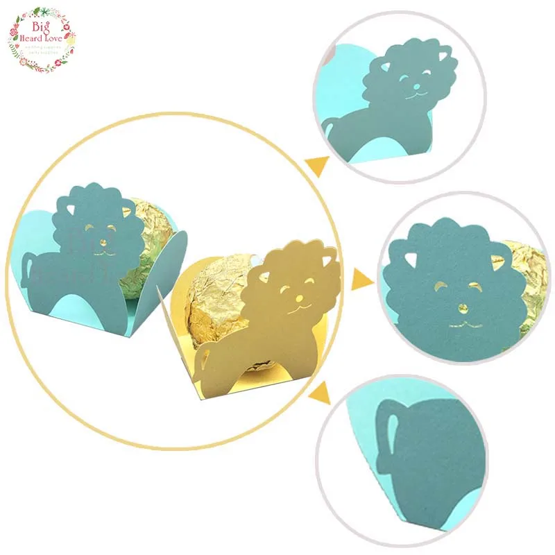50 шт лазерная резка Пёс из мультфильма шоколада Baby Shower вечерние Подарочная
