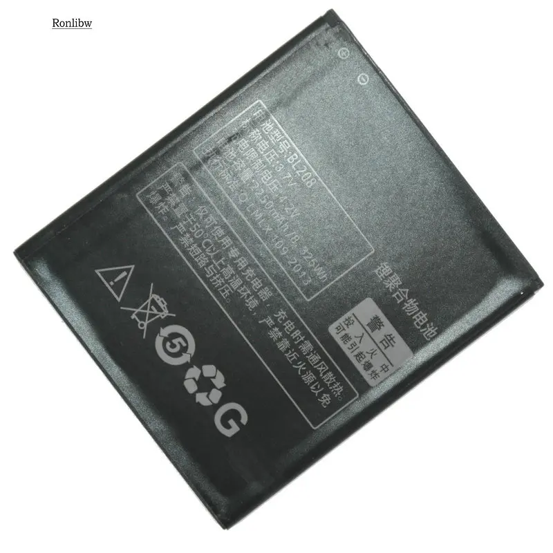Ronlibw 3 7 V 2250mAh BL208 Замена для Lenovo S920/A616/A690E/A5800 D батареи|Аккумуляторы мобильных