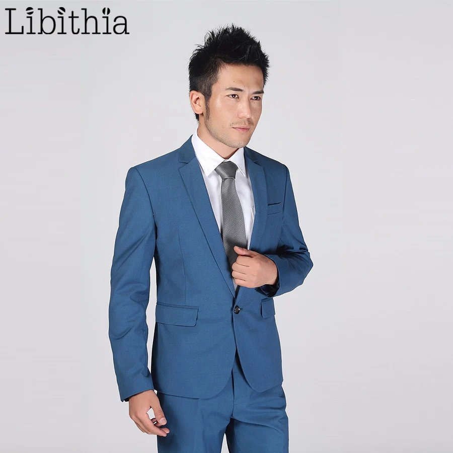 (Пиджак + брюки) Новые мужские Костюмы приталенные смокинги брендовые