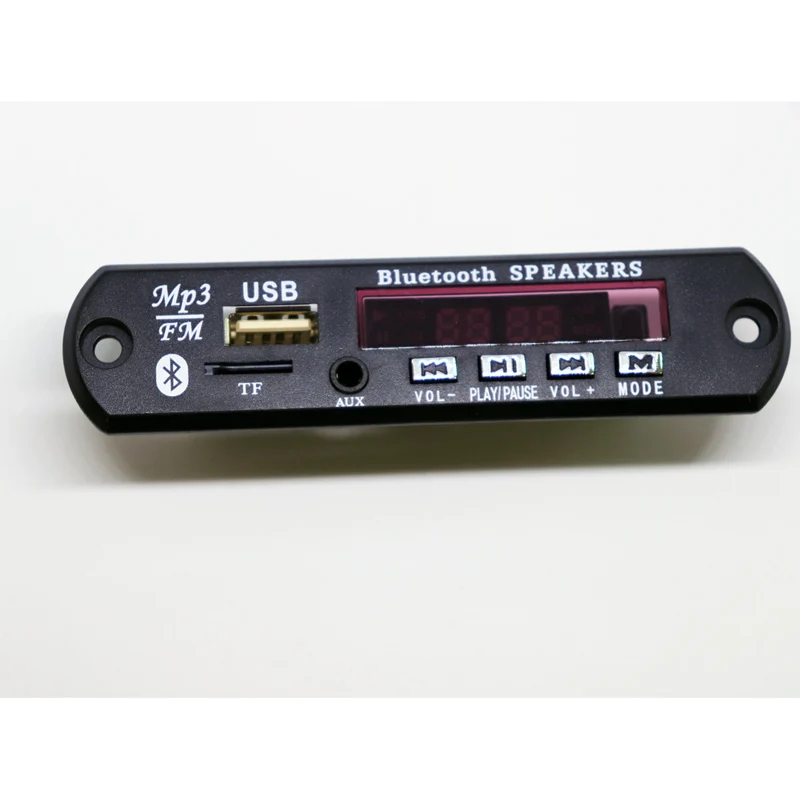 Автомобильный MP3 декодер плеер Bluetooth беспроводной 12 В WMA плата аудио модуль USB TF радио Красный цифровой светодиодный с пультом дистанционного управления