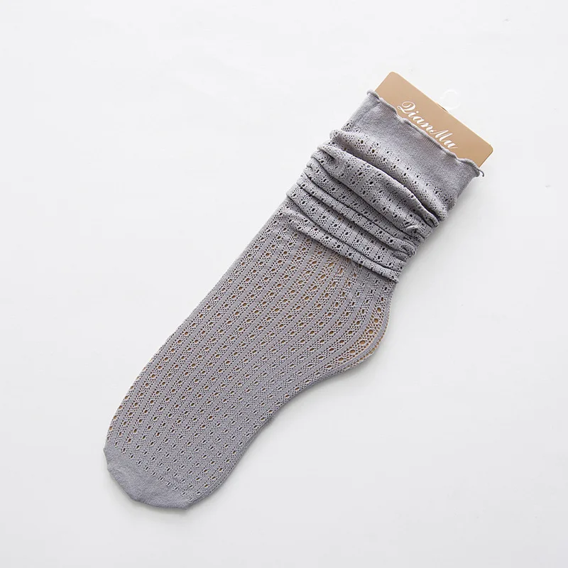 Fashion Korean Creative Socks Women Cotton Thin Heap Heap Solid Color Socks for Women Meias Gift Cut Fuzzy Socks Plus Size