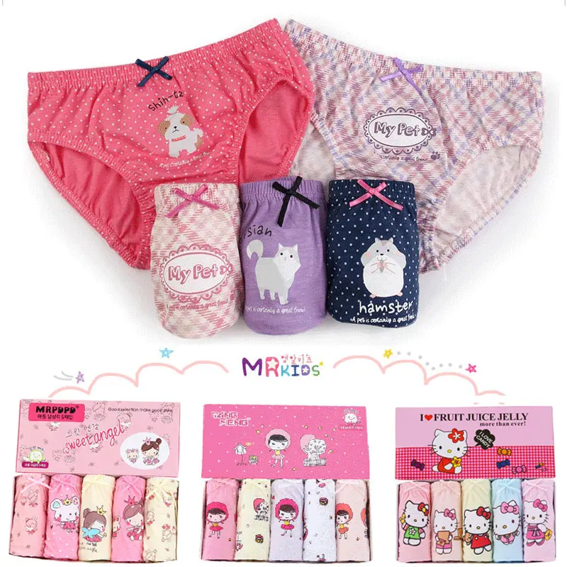 

Kids Baby Girls Underwear Panties For Children Underpants Calcinhas Infantil Toddler Girl Briefs Teenage Cartoon Cotton Knickers