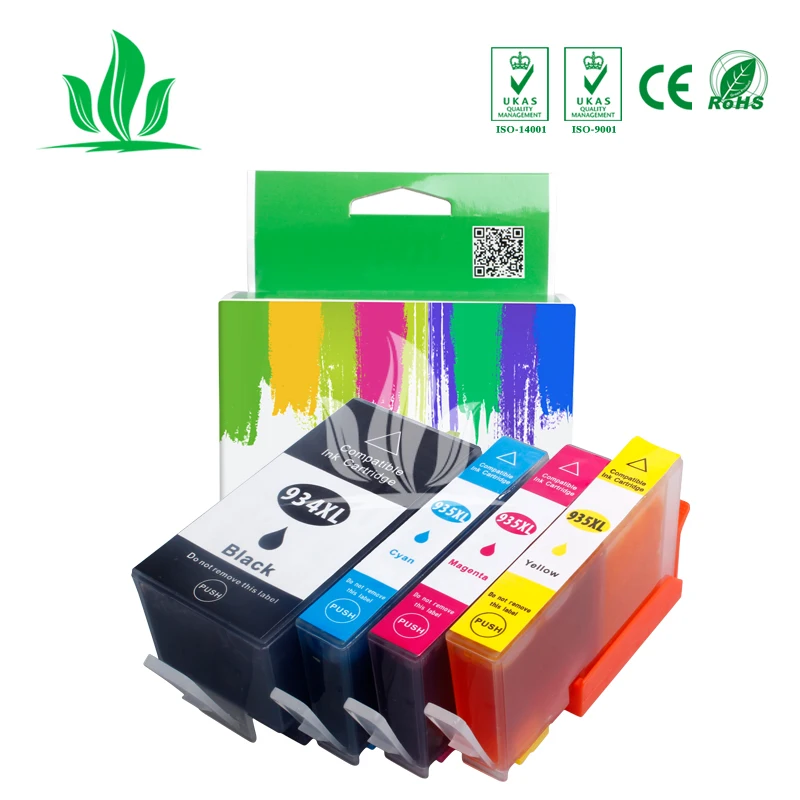 4 шт. 935 934XL картридж совместимый для HP934 HP935 Officejet pro 6230 6830 6835 6812 6815 принтер