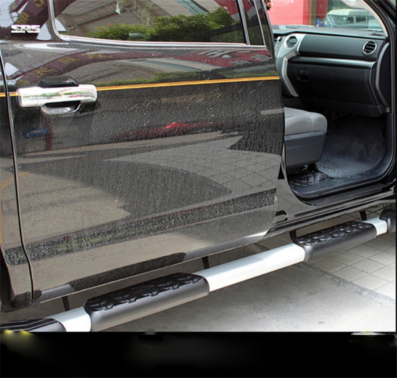 Новое поступление, Беговая панель для Марка Toyota Tacoma TUNDRA 2011-, боковые ступенчатые педали, отличный алюминиевый сплав+ ABS