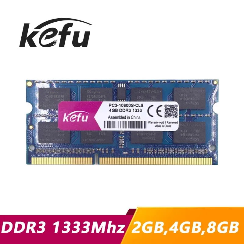 Память KEFU ddr3 4 Гб 2 ГБ 8 1333 дюйма стандартный ноутбук с диаметром so dimm pc3 10600 sdram ОЗУ
