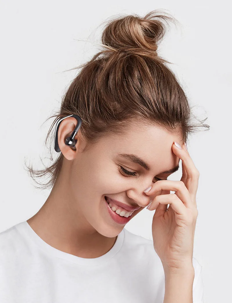 Bluetooth 5,0 наушники бизнес гарнитура беспроводной автомобильный телефон Handsfree микрофон музыкальный наушник для IPhone Xiaomi samsung huawei телефон