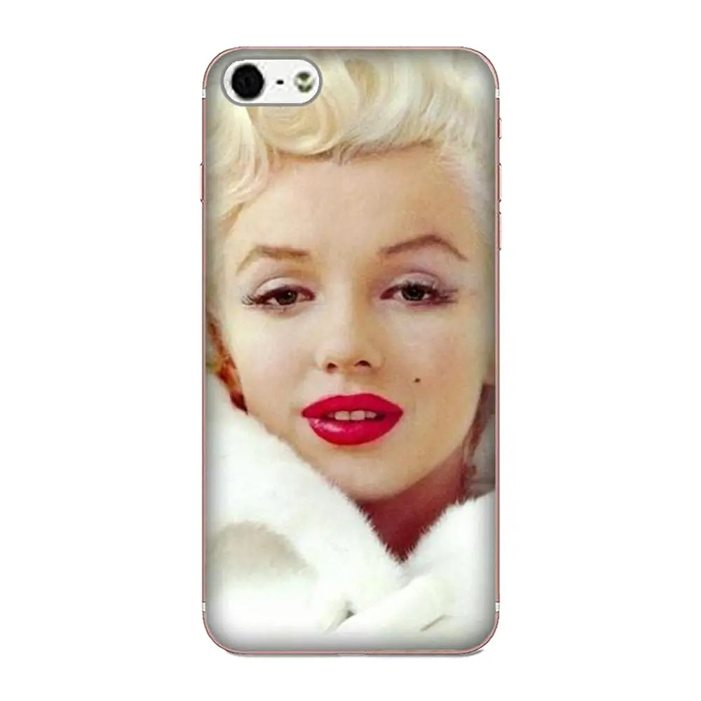 Мягкий Силиконовый ТПУ прозрачный узор для Apple iPhone 4 4S 5 5C 5S SE 6 6S 7 8 Plus X XS Max XR Мэрилин