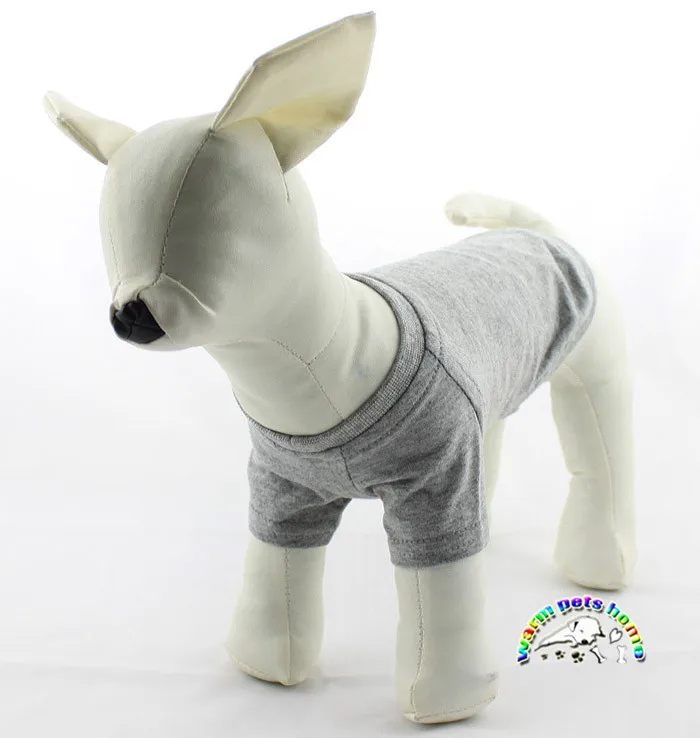 Одежда для собак и домашних животных рубашки 8 цветов хлопковая такса одежда