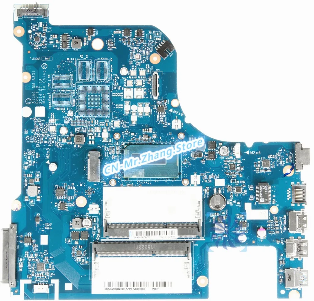 

SHELI для ноутбука Lenovo G70-80 материнская плата W/ I3-4005U CPU AILGI NM-A331 DDR3