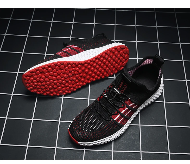 KJEDGB 4D удобная мужская повседневная обувь Flyknit дышащая эластичная лента мужские кроссовки высокая эластичная обувь Мужская взрослая Мужская теннисная обувь