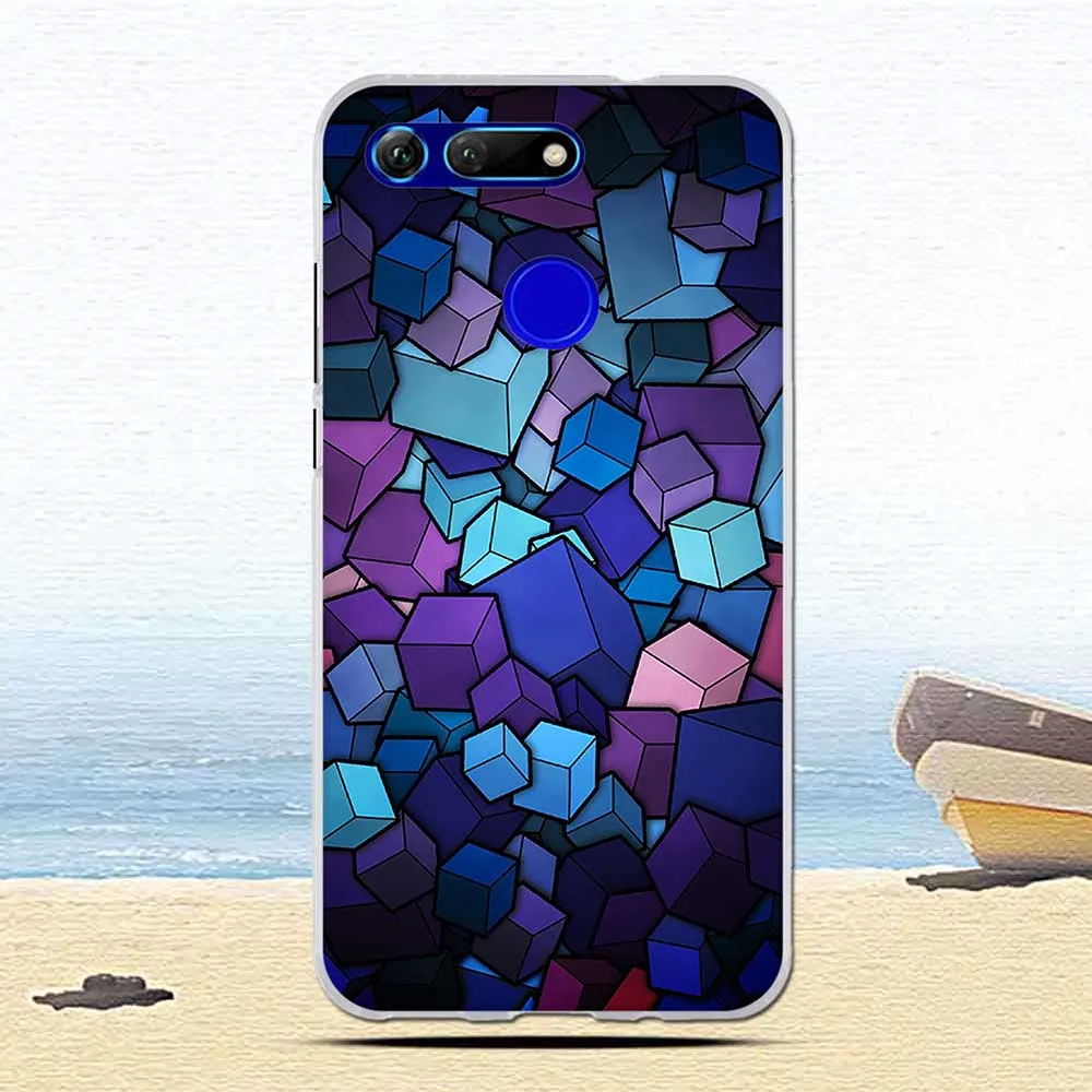 Soft Capa For Honor View 20 V20 Phone Cases Cute Cats Painted Case Fundas Huawei Protective Back Bag |