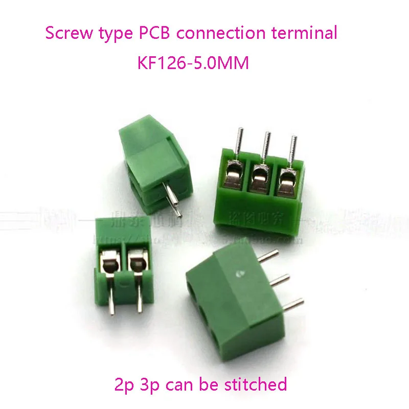 Клеммная колодка PCB винтового типа 10 шт./лот MG/KF/GZ 126-5 0 мм медь защита окружающей