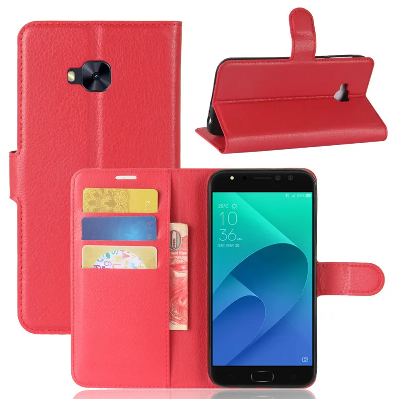 Роскошный кожаный чехол-кошелек с откидной крышкой для Asus Zenfone 4 Selfie Pro ZD552KL 5 дюйма