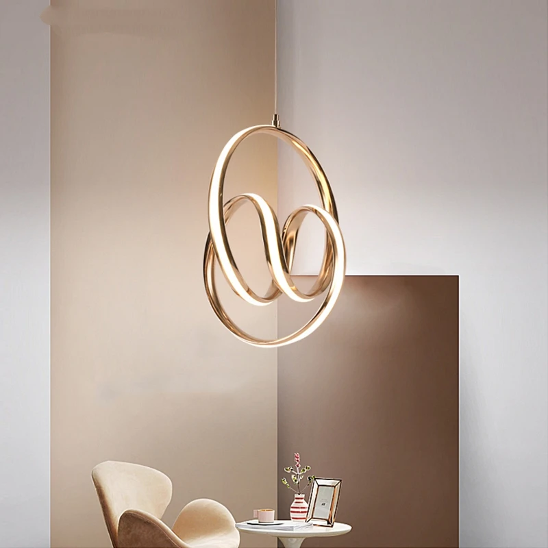 Modern Gold LED Pendant Lights for living room pendant Bedroom Kitchen Hanging Lamp Indoor Luminaire home decor light fixtures