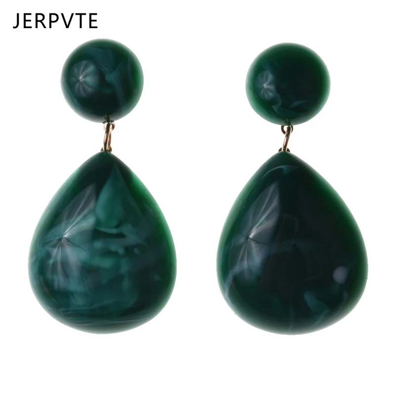 Богемные разноцветные акриловые полимерные висячие серьги JERPVTE для женщин