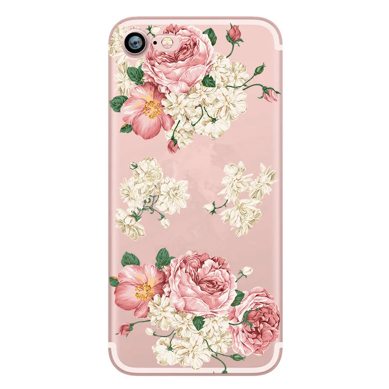 Мягкий чехол для iPhone 6 TPU милый силиконовый 7 PLUS 8 5S SE 5 XS 6S с рисунком Caphina Funda Capa |
