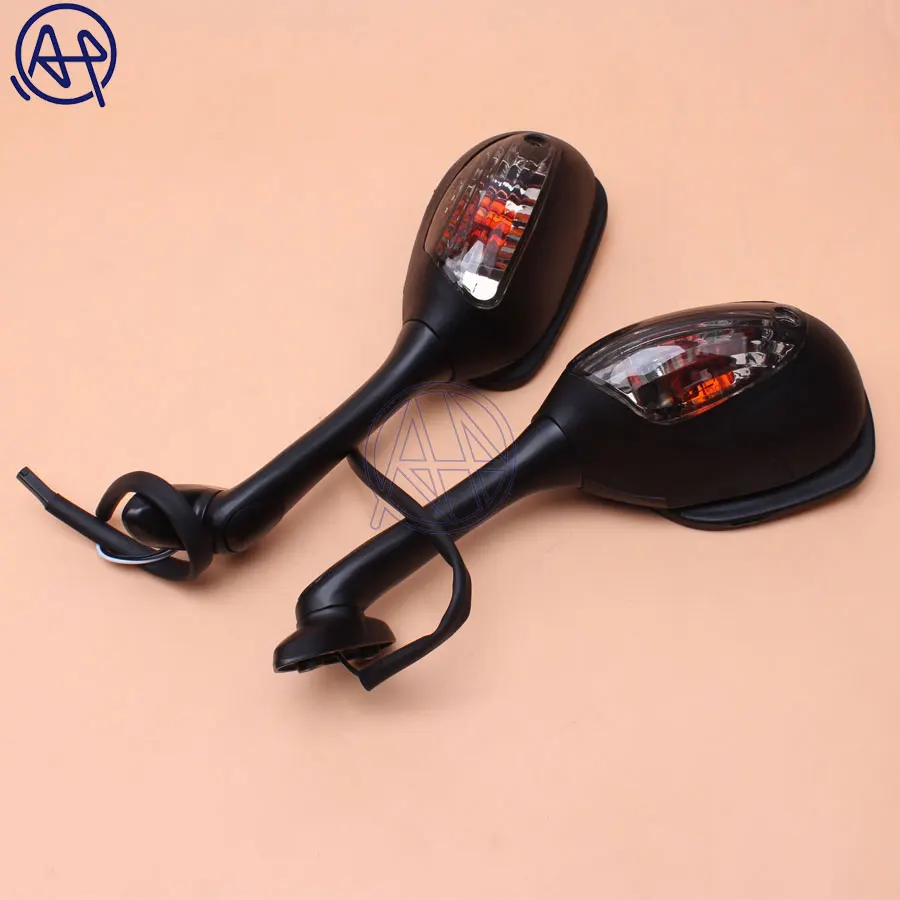 Smoke Clear Lens Motorcycle LED Turn Signal Light Rear View Side Mirror For Suzuki GSXR600 GSXR750 SV1000/SV1000S GSX-R 1000 | Автомобили