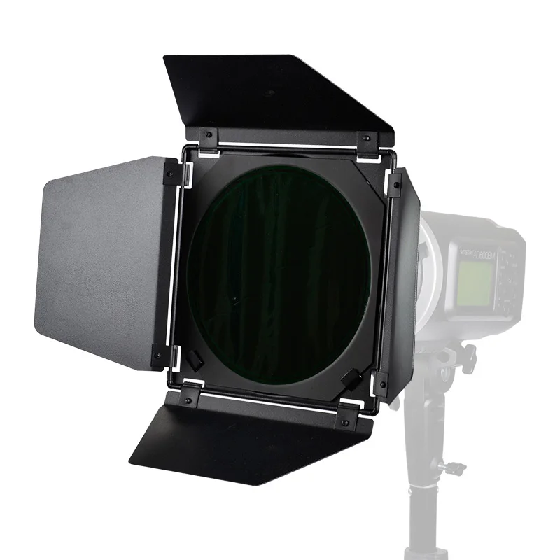Godox BD-04 дверь сарая для крепления Bowens + сотовая сетка 4 цветных фильтра