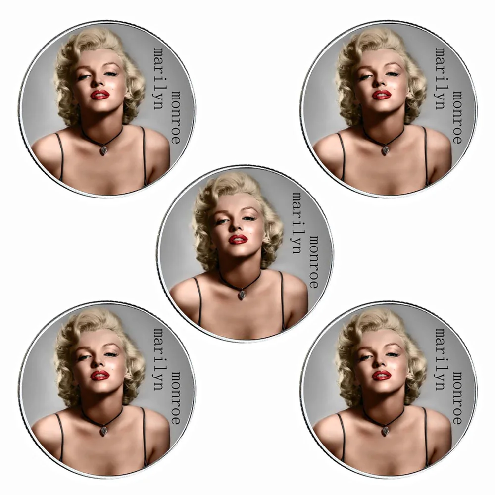 5pcs/lot Silver Plated Coin Marilyn Monroe Commemorative Coins American Copy Coins Home Decorative Souvenir Gifts
5pcs/lot Silver Plated Coin Marilyn Monroe Commemorative Coins American Copy Coins Home Decorative Souvenir Gifts