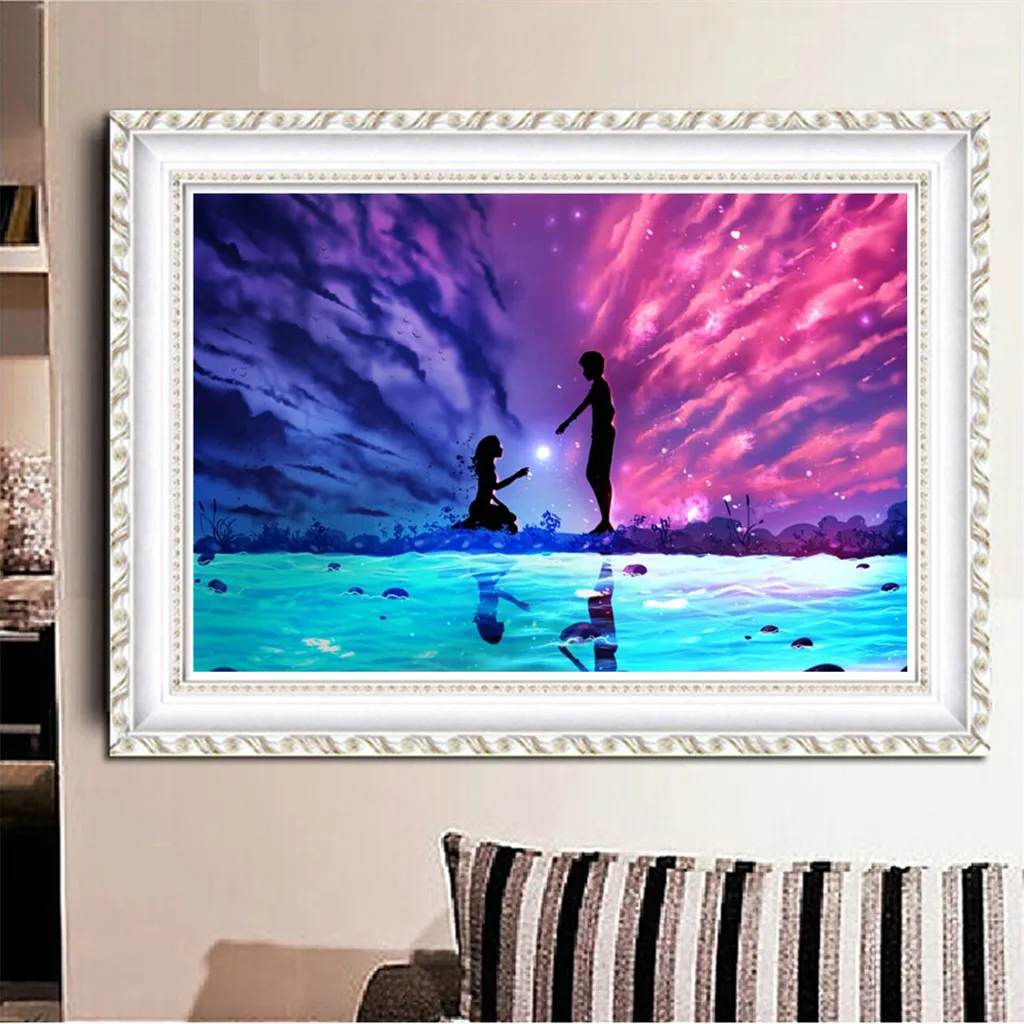 Картины по номерам 5D Вышивка картины холст горный хрусталь многоцветный DIY